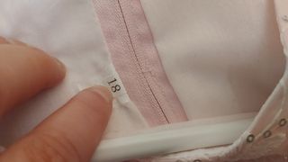 Vestido tul rosa flores talla 18