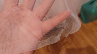 Vestido tul rosa flores talla 18