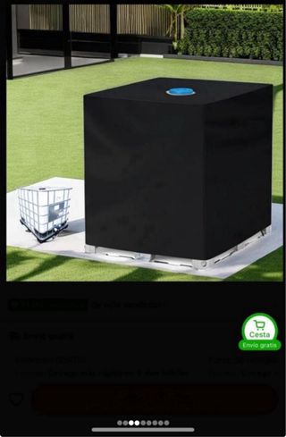 Funda Negra Depósito 1000L