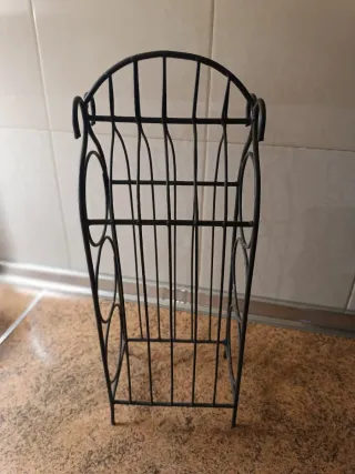 Botellero forja 3 botellas