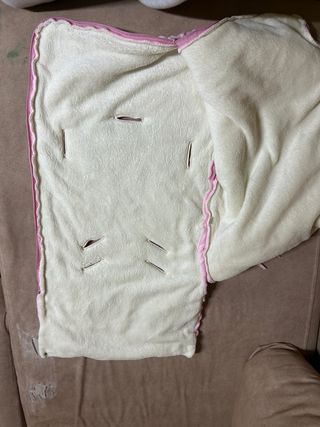 Saco de cochecito rosa con ositos