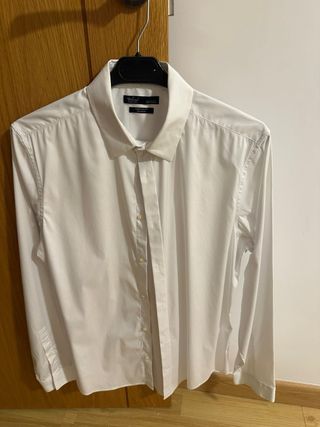 Camisa de vestir blanca hombre T.M