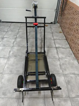 Carro para karts con cabrestante