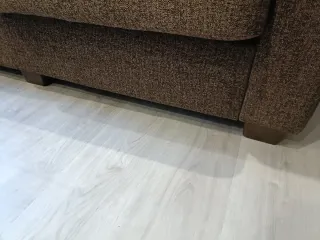 Sofá modular tela marrón y beige