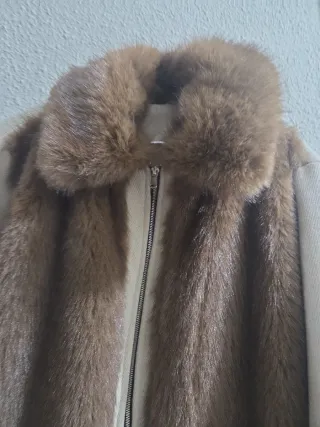 Chaqueta de pelo y lana