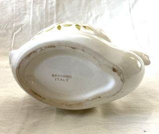 Portavaso Cigno Ceramica Vintage Bassano Fiori