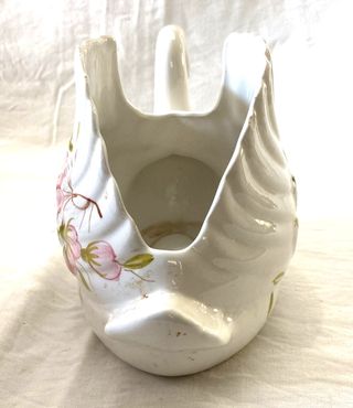 Portavaso Cigno Ceramica Vintage Bassano Fiori