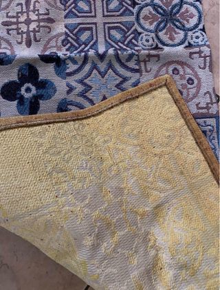 Tappetino cotone fantasia geometrica