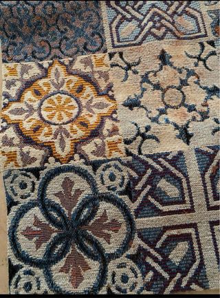 Tappetino cotone fantasia geometrica