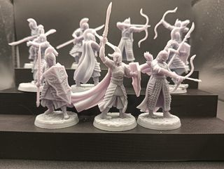 Figuras de Resina 3D 10 altos elfos