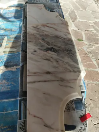 Consola Bronce Mármol Veteado 2cm