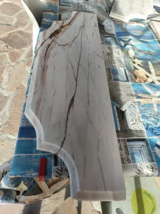 Consola Bronce Mármol Veteado 2cm