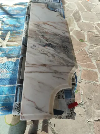 Consola Bronce Mármol Veteado 2cm