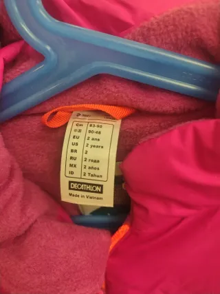 Mono de nieve Wedze 2 años