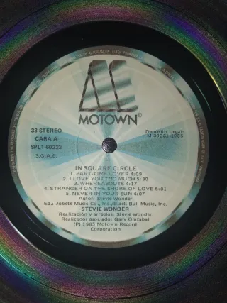 Vinilo LP Stevie Wonder - In Square Circle (1985)