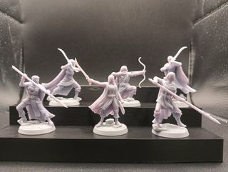 Figuras Resina Elfos Bosque D&D