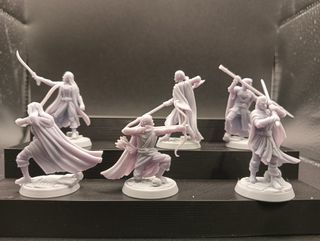Figuras Resina Elfos Bosque D&D