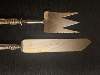 Juego cubiertos antiguos metal plateado