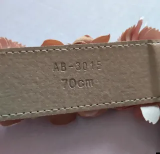 Cinturón rosa con flores SOLO ENVIO