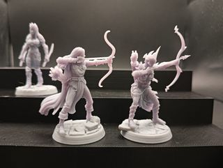 Figuras Resina Elfas Oscuras D&D