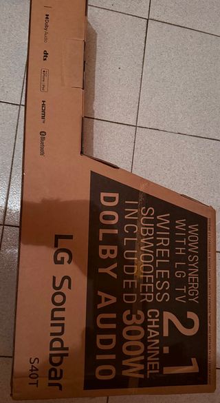 LG S40T Barra de Sonido 300W 2.1