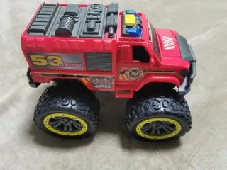 Camión Bombero Monster Trak Rojo con sonido