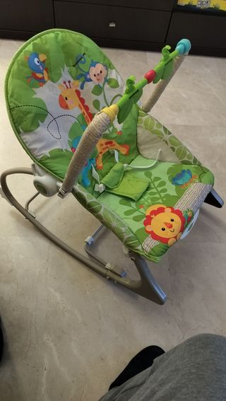 Hamaca bebé vibración jungla