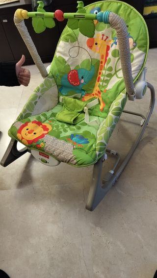 Hamaca bebé vibración jungla