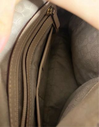 Bolso Michael Kors Piel Marrón y Dorado