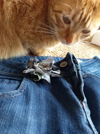 Vaqueros rectos mujer talla S