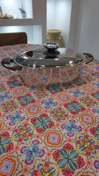 Pesciera con coperchio e termometro