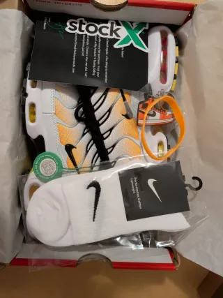 Zapatillas Nike Air Max Plus TN Blancas Naranja