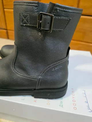 Botines Geox Piel Mujer Negro