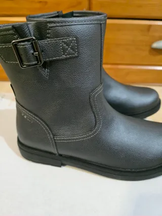 Botines Geox Piel Mujer Negro