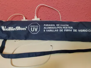 Sombrilla y silla de playa