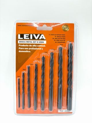 Set 8 brocas para metal