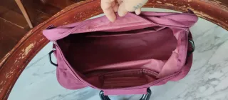 Bolso cartera mujer burdeos