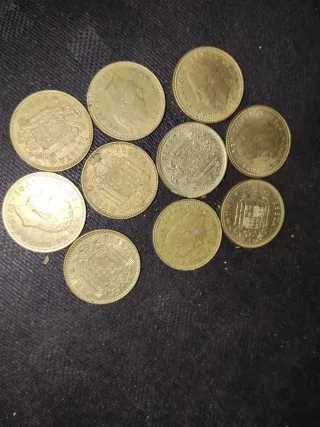 Lote de 10 monedas antiguas españolas