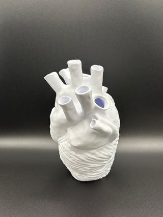 Stampa 3D Cuore Bianco H 20cm