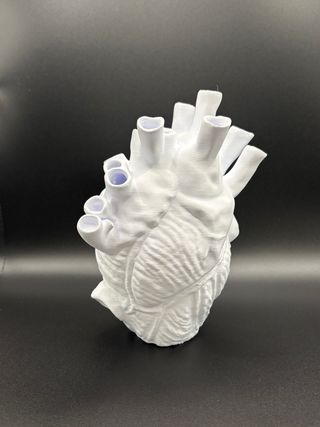 Stampa 3D Cuore Bianco H 20cm