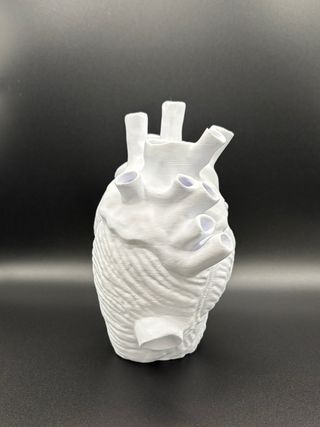 Stampa 3D Cuore Bianco H 20cm