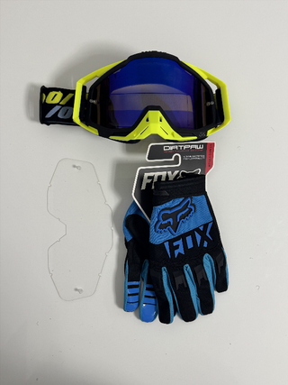 Gafas 100% y Guantes Fox Nuevos 108