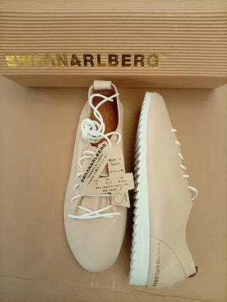 Zapatillas Swaanarlberg Piel Beige Talla 35