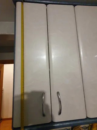 Puertas de cocina blancas-gris