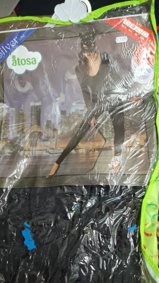 Disfraz Mujer Gata Catwoman Talla M-L y XS-S 2 uds