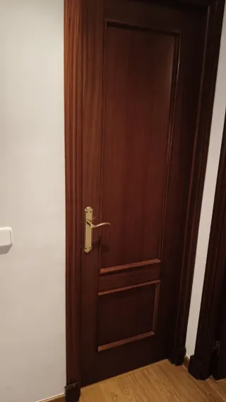 Puertas de madera con cristal