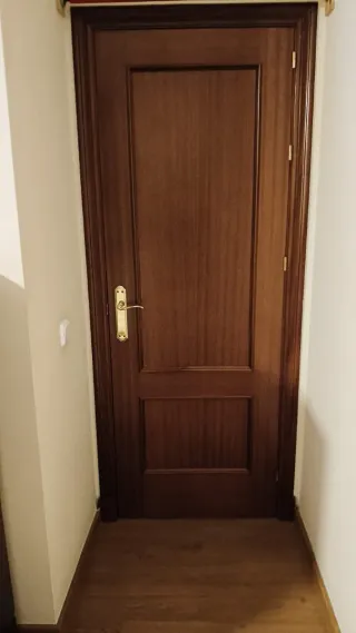 Puertas de madera con cristal