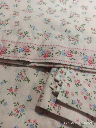 Juego de sábanas vintage floral