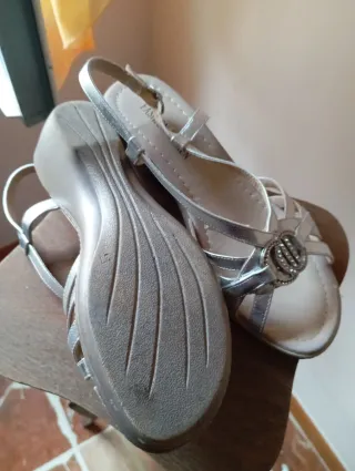 Sandali donna argento