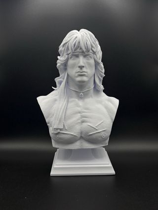 Stampa 3D Busto Rambo Altezza 25cm